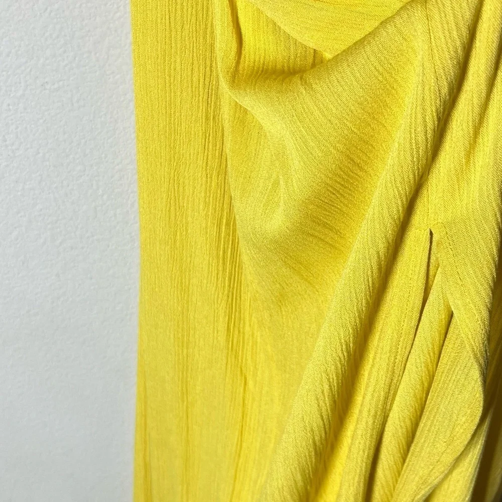 🎉HOST PICK🎉 City Chic Yellow Cowl Neck Pleated Maxi Dress - Picture 8 of 13